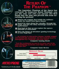 DOS - Return of the Phantom Box Art Back