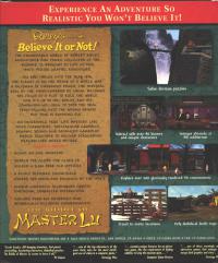 DOS - Ripley's Believe It or Not! The Riddle of Master Lu Box Art Back