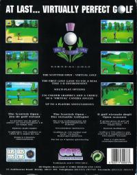 DOS - The Scottish Open Virtual Golf Box Art Back