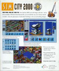 DOS - SimCity 2000 Urban Renewal Kit Box Art Back