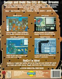 DOS - SimCity Box Art Back