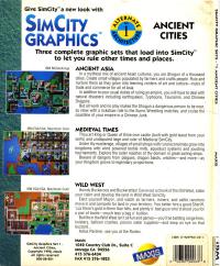 DOS - SimCity Graphics Set 1 Ancient Cities Box Art Back