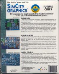 DOS - SimCity Graphics Set 2 Future Cities Box Art Back