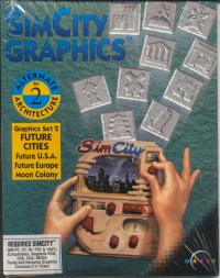 DOS - SimCity Graphics Set 2 Future Cities Box Art Front