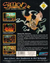 DOS - The Simon the Sorcerer II The Lion the Wizard and the Wardrobe Box Art Back
