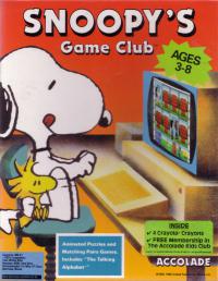 DOS - Snoopy's Game Club Box Art Front