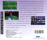 DOS - Soccer Superstars Box Art Back