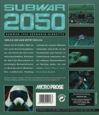 DOS - Subwar 2050 The Plot Deepens Box Art Back