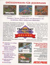 DOS - Transport Tycoon Deluxe Box Art Back