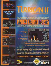 DOS - Turrican II The Final Fight Box Art Back