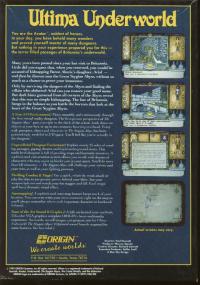 DOS - Ultima Underworld The Stygian Abyss Box Art Back