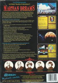 DOS - Ultima Worlds of Adventure 2 Martian Dreams Box Art Back