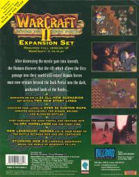 DOS - Warcraft II Beyond the Dark Portal Box Art Back