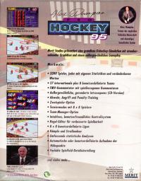 DOS - World Hockey '95 Box Art Back