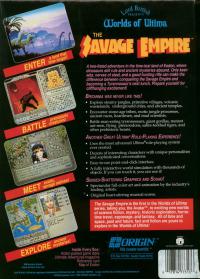 DOS - Worlds of Ultima The Savage Empire Box Art Back