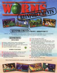 DOS - Worms Reinforcements Box Art Back