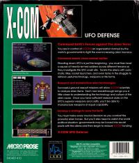 DOS - X COM UFO Defense Box Art Back