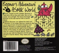 Game Boy - Boomer's Adventure in ASMIK World Box Art Back