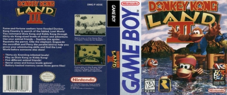 Game Boy - Donkey Kong Land III Box Art