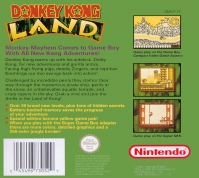Game Boy - Donkey Kong Land Box Art Back