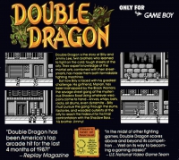 Game Boy - Double Dragon Box Art Back