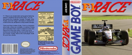 Game Boy - F 1 Race Box Art