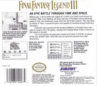Game Boy - Final Fantasy Legend III Box Art Back