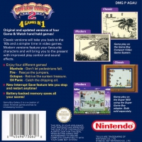 Game Boy - Game Boy Gallery 2 Box Art Back