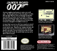 Game Boy - James Bond 007 Box Art Back