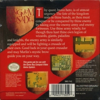 Game Boy - Kingdom Crusade Box Art Back