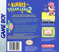 Game Boy - Kirby's Dream Land 2 Box Art Back