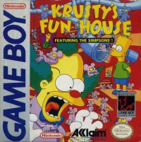 Game Boy - Krusty's Fun House Box Art Front