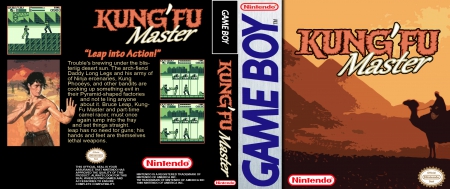 Game Boy - Kung Fu Master Box Art