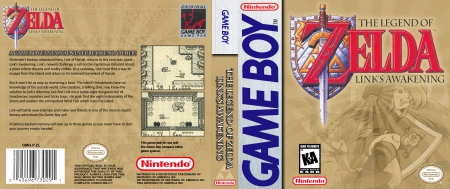Game Boy - Legend of Zelda Link's Awakening Box Art