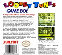 Game Boy - Looney Tunes Box Art Back