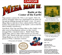 Game Boy - Mega Man III Box Art Back
