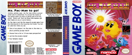 Game Boy - Ms Pac Man Box Art