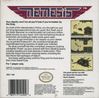 Game Boy - Nemesis Box Art Back