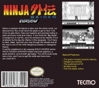 Game Boy - Ninja Gaiden Shadow Box Art Back