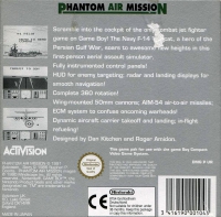 Game Boy - Phantom Air Mission Box Art Back