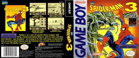 Game Boy - Spider Man 3 Invasion of the Spider Slayers Box Art