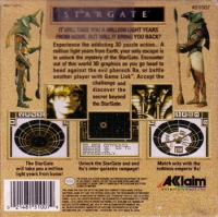 Game Boy - Stargate Box Art Back