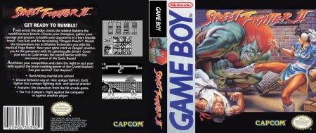 Game Boy - Street Fighter II Box Art