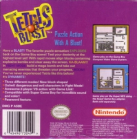 Game Boy - Tetris Blast Box Art Back