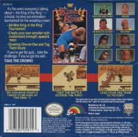Game Boy - WWF King of the Ring Box Art Back