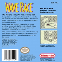 Game Boy - Wave Race Box Art Back