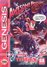 Genesis - Awesome Possum... Kicks Dr. Machino's Butt Box Art Front