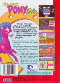 Genesis - Crystal's Pony Tale Box Art Back