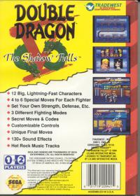 Genesis - Double Dragon V The Shadow Falls Box Art Back