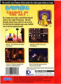 Genesis - Garfield Caught in the Act Box Art Back